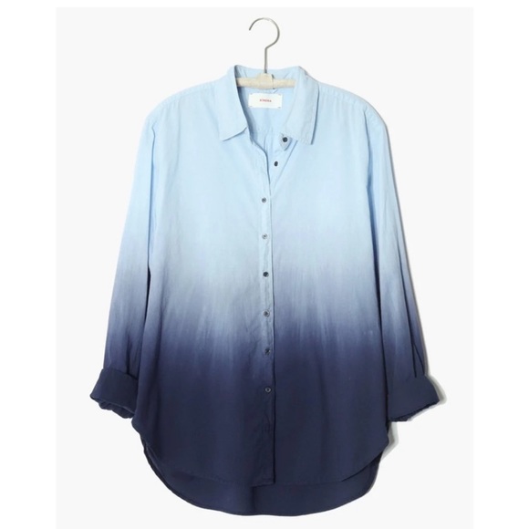 NWT XiRENA Beau Ombré Shirt in Dawn Bleu - Picture 16 of 16